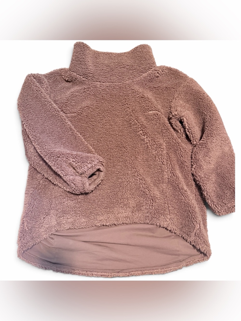 lululemon athletica Plush High Neck Sherpa Pullover - Mauve